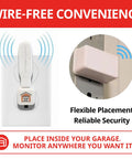 Fully Wireless Garage Door Monitor System With Whole House Alerts And Custom Beeps Lights And Delays No WiFi Needed Two Minute Install