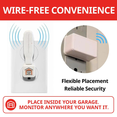 Fully Wireless Garage Door Monitor System With Whole House Alerts And Custom Beeps Lights And Delays No WiFi Needed Two Minute Install