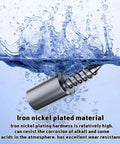 50 Pack Cabinet Shelf Pegs With Grip Tight Sleeve, Rock Solid Self Tapping Screw Holders in water showing durability and rust resistance.