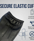 Kevlar Lined Goatskin Duty Gloves For Heavy Duty Work, Puncture Resistant Hand Protection, Industrial Grade Leather Gloves For Sharp Objects, Large Size, Tough As Nails Workwear For Construction And Manufacturing, secure elastic cuff
