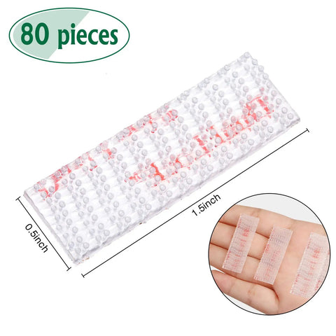 120 Piece Adhesive Strips Mounting Kit For I Pass Home Office And Shop Use Easy Peel Acrylic Tape Mounting Strips For Indoor Outdoor Storage And Grab N Go Organization, 80 pieces, 1.5x0.5 inch clear acrylic strips