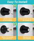 Installation steps for Matte Black 3 Piece Shower Knob And Tub Spout Kit For Tub Shower Faucets With Hot Cold Diverter Handles
