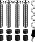 M8 TV Mounting Screws Kit With 25mm Spacers, M8 x 45mm Bolts, 1.25mm Pitch, Universal VESA Mount Hardware For Samsung LG TCL Vizio Sony And More