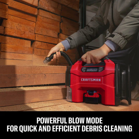 Badass 3 In 1 Cordless Tire Inflator And Portable Car Vacuum With Bright Led Work Light Heavy Duty Quick Inflate Air Compressor And Dust Blower for efficient debris cleaning.
