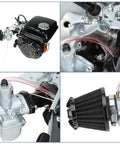 VM22 26mm Carburetor Kit Replacement For Predator 212cc Engines And Compatible Mini Bike Go Kart Models including detailed parts view.