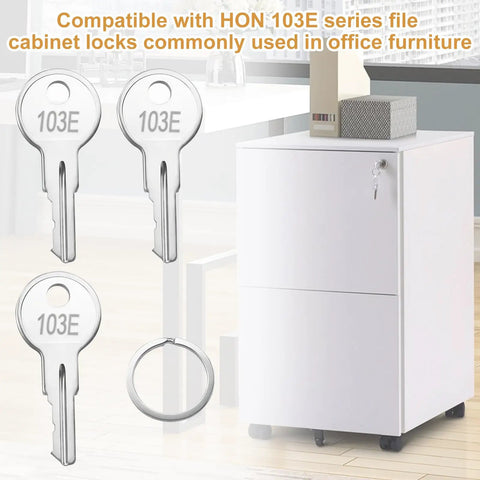103E File Cabinet Keys Replacement Pack For Office Cabinets And Desk Drawers Universal 103E Key Set with cabinet
