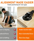 Floor Gap Fixer Tool For Quick Home Repair In Minutes Two Step Suction Cup System No Pro Needed With Five Sticky Pads For Textured Floors