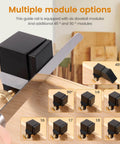 Six Module Dovetail Jig And Saw Guide For Precise Cuts With Magnetic Aluminum Alloy Gauge Easy Setup Woodworking Tool layout