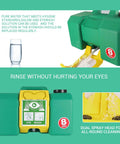 Move It Anywhere 8 Gallon Eye Wash Station With Dual Spray, OSHA Approved And ANSI Compliant, Portable Wall Mount Eyewash Unit