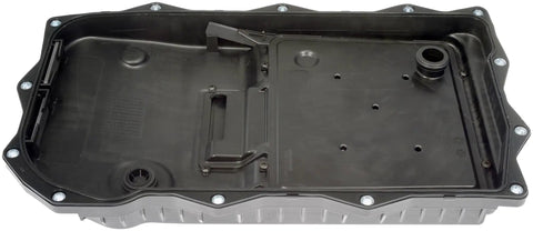 Transmission Pan With Drain Plug Gasket And Bolts OE Fix 265-850 Replacement Filter 265-850F in black design top view