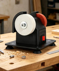 Premium Heavy Duty Handyman Approved Mini Electric Sander And Rock Solid Tabletop Bench Grinder For Woodworking Polish Tasks Easy Desk Mount Grinding Wheel Kit built for weekend warriors on a workbench.