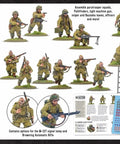 US Airborne D Day Platoon 28mm Miniatures For Bolt Action War Gaming Kit With 30 Plastic Infantry In M42 Jump Uniforms Highly Detailed