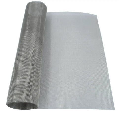 Stainless Steel Mesh Screen 20Mesh 15.7x47.2 Inches 40x120cm Woven Fine Wire Mesh Easy To Cut For Air Vents Cages Gardens Windows And DIY Projects Built Tough Durable Rust Resistant 304 Stainless Steel Construction