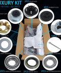 Amazon iBroPrat 3500lb trailer hub kit in a box; includes 2 outer and 2 inner bearings, seals, caps, nuts, cotter pins.