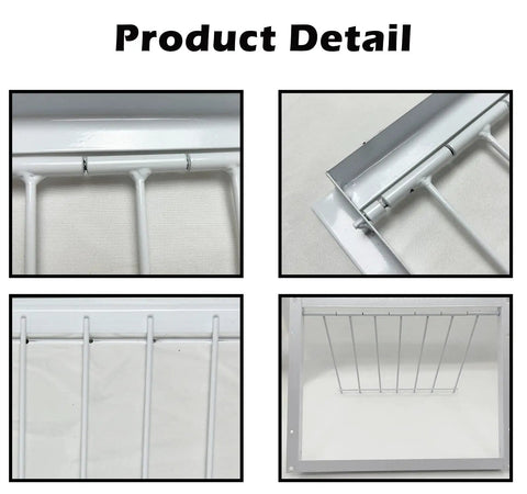 Close-up of Beefy Steel Frame Loft Pigeon Trap Door Rust Resistant Bird Cage Entrance showcasing construction details.