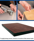 Applying 25 Foot T Molding on a 3/4 Inch Panel with Black Edge
