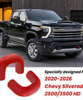 Chevrolet Silverado 2500/3500 HD Front Tow Hook Covers Hitch Cover For 2020-2026 Trucks Custom Fit Front Tow Hooks Red
