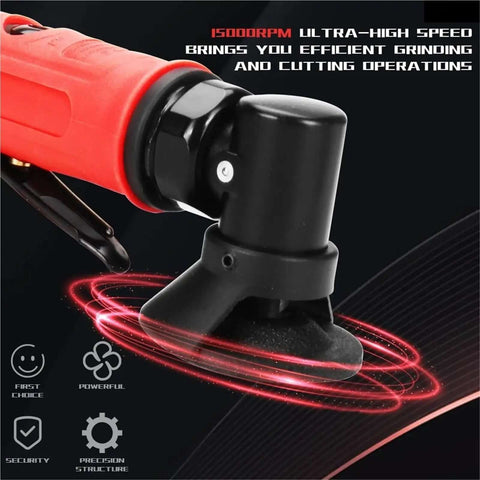 Beast Of A 2 Inch Air Angle Die Grinder Kit With 90 Degree Pneumatic Polisher Sander And Engraving Mill in use