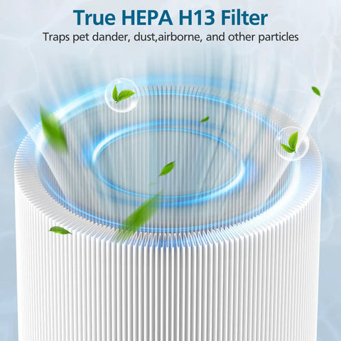 Mini Max Replacement Filter For Blue Pure Mini Max Air Purifier Plug And Play Fit, High Efficiency Filtration, Captures Dust, Allergens, Pet Dander, Smoke, Odors, Long Lasting Replacement For Small To Medium Rooms, HEPA H13 pleated filter