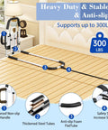 Easy Access Bed Rail For Seniors With No Slip Ergonomic Handle And Storage Pocket shown on bed with safety strap and non-slip handle.
