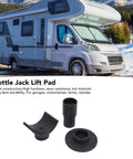 Heavy Duty Bottle Jack Lift Pad And Saddle Adapter for 3 Inch Lifting Axle with RV background