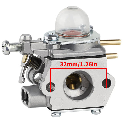 Beefed Up Heavy Duty Carburetor Fuel Line Kit For 753-06190 Craftsman WS2100 WS2200 WS2400 Grass Trimmer close-up 32mm diameter