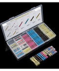 Top Notch 200pc Heat Shrink Butt Splice Connector Kit With Solder Sleeve Crimp Terminals For Auto And Home Repairs In 5 Sizes To Match Awg 22 Through 10 Wiring Needs Perfectly, assorted color sleeves in organizer case