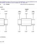 Diagram of 3-Piece Bushing Set for Slimline Pro Pen and Pencil Woodturning Kits with measurements in inches.