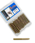 Pro Grade Shop Checked M4 X 40mm Hanger Bolts 20 Pack Heavy Duty Galvanized Steel wood screws in clear box.
