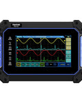 Multi Touch Screen Digital Oscilloscope With 2 Channels 110 MHz, Handheld Tablet Scope showing waveform on screen