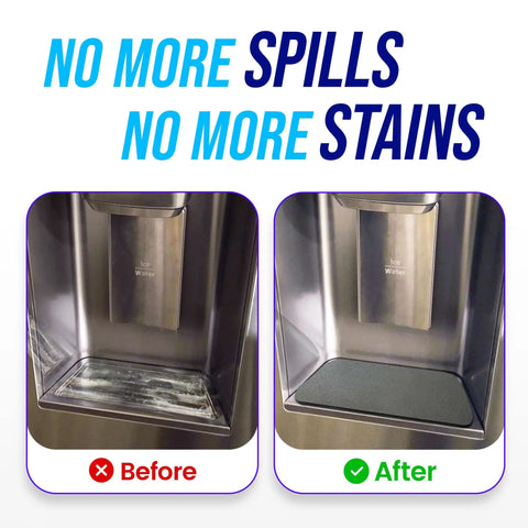 Ultra Absorbent Refrigerator Drip Pad For Water Dispenser Spills, Fast Drying Mat Before and After Use, No Stains Visible