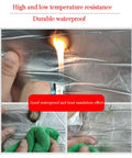 Heavy Duty Torch On Asphalt Roof Sealant Roll demonstrating flame resistance and waterproof features with hands holding tape.