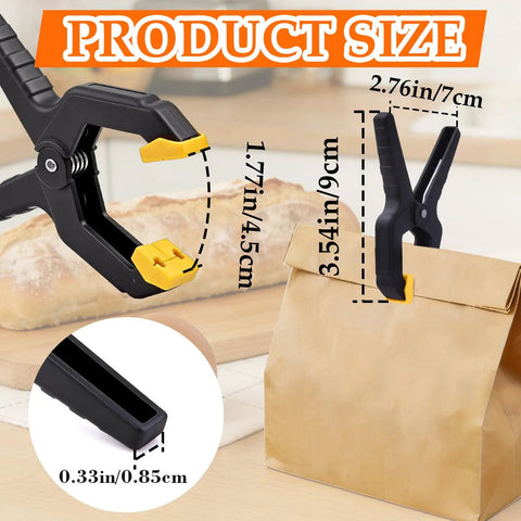 Grab This Killer 18 Pack Spring Clamps for Woodworking Pros And Balloon Decor Masters, Featuring Strong Grip Nylon Plastic Clips That Hold Tarps And Backdrops Tight With Easy Release Action For Your Next Big Craft Project Showdown. 2.76in clamp size, nylon plastic