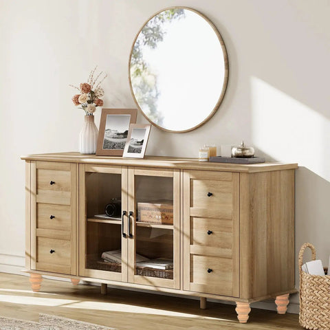Wooden cabinet with 4 inch unfinished bun feet for couch, sofa, cabinet and ottoman, enhanced furniture look with wood legs.