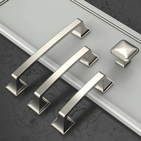 25 Pack Brushed Satin Nickel Cabinet Pulls 5 Inch Hole Center For Kitchen Cabinets And Vanities Pro Grade Zinc Alloy Hardware
