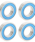 12x24x6mm Chrome Steel Cartridge Bearings Beefed Up With Grease And Sealed With Double Lip Labyrinth Seal Full Complement Balls 4 Pack For Bike Hub Pivots Heavy Duty Load Capacity Smooth Reliable Rotation, 4 bearings