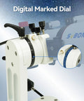 Digital marked dial on Alt-Azimuth Telescope Mount With Adjustable Angle, Lightweight 2.34kg CNC Hollow Design, 10kg Load