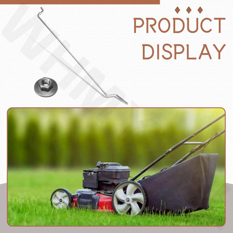 532199918 Brake Linkage Assembly Replacement For Craftsman Husqvarna Lawn Mower Drop In Easy Install Compatible With AYP Jonsered McCulloch Poulan Poulan Pro RedMax Sears Weed Eater And More Durable Metal Part brake linkage for lawn mower, metal rod and nut shown