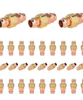Pack Of 30 Copper Press Union Couplings 1x1 Inch Press To Connect Fittings For Copper Pipe Durable Copper Construction For Water And HVAC