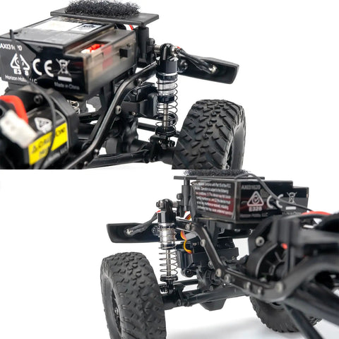 Beefed Up 38mm Oil Shock Absorber For AXIAL SCX24 1 24th RC Crawler Upgrade Parts shown installed on suspension