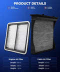 Subaru 2 In 1 Engine And Cabin Air Filter Kit Replacement For Forester 2009 2018 Impreza 2008 2016 XV Crosstrek 2013 2015 2 0L