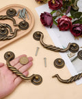 Six Pack Drop Bail Drawer Handles 4.72 Inch Center Hole Vintage Antique Bronze Cabinet Pulls for dresser and furniture