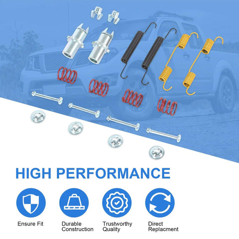 Rear Parking Brake Hardware Kit Replacement For Altima Murano Pathfinder Frontier Maxima with springs and bolts