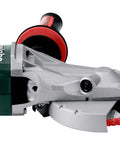 Built Tough Brushless 18V Cordless Flat Head Angle Grinder 125 MM Disc With Swivel Battery Base side view with blade detail.