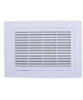 Durable Louvered Access Panel Frame Built Tough From Abs Plastic Six By Nine Inches In Crisp White covering air admittance valves
