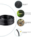 Heavy Duty 360 Degree Curved Garden Irrigation System With 49 Point 2 Ft Bendable Hose And 15 Adjustable Atomizing Copper Nozzles shown