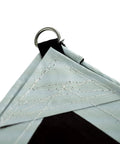 Close-up of corner with D-Ring from 12 Ft By 40 Ft Tough As Nails Heavy Duty Waterproof Tarp With D Rings 18 Mil Thick
