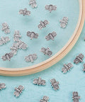 Antique Silver Dragonfly Spacer Beads Pack Of 50 For Jewelry Making 10x15mm Zinc Alloy Insect Charms With 1mm Holes