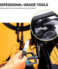 Extended Hydraulic Piston Press For Bicycle Disc Brakes Caliper Pad Spreader Tool With Longer Handle And Extended Tip For Safe Brake Maintenance, handheld close-up