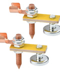 Two Piece Magnetic Welding Clamp Set With Big Suction Cups For Quick Grounding And Stable Holds Copper Tail Welding Accessories Stability Clamps Pro Grade